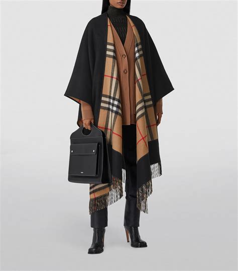 chale burberry occasion|Burberry cashmere cape jacket.